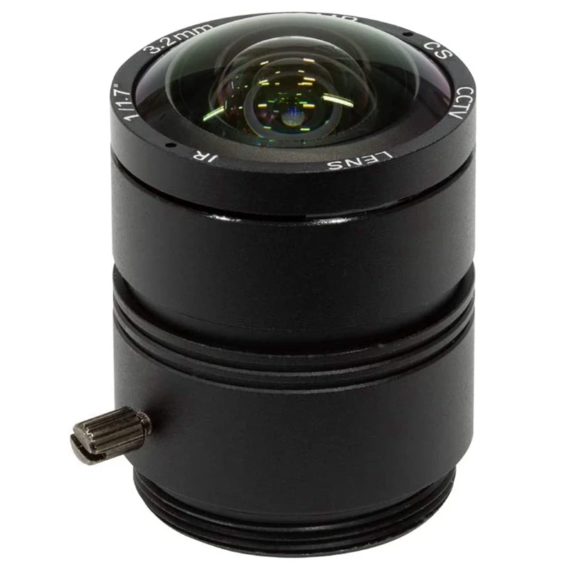 New 120 Degree Ultra Wide Angle CS Lens For Raspberry Pi HQ Camera, 3.2Mm Focal Length With Manual Focus