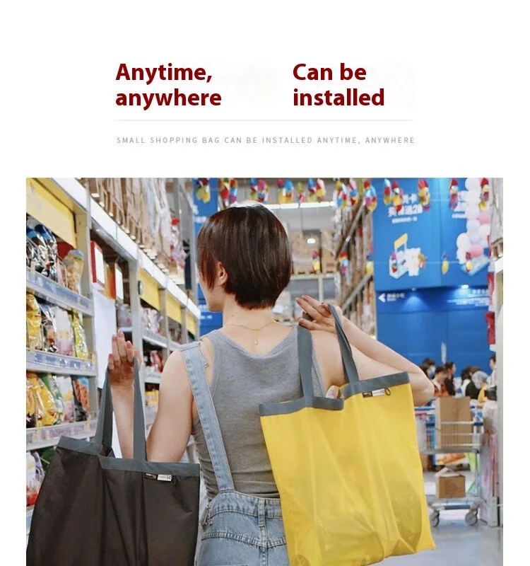 XENOSMILUS Mini Portable Eco-Friendly Shopping Bag, Lightweight and Waterproof, Ideal for Traveling, Storage and Shopping
