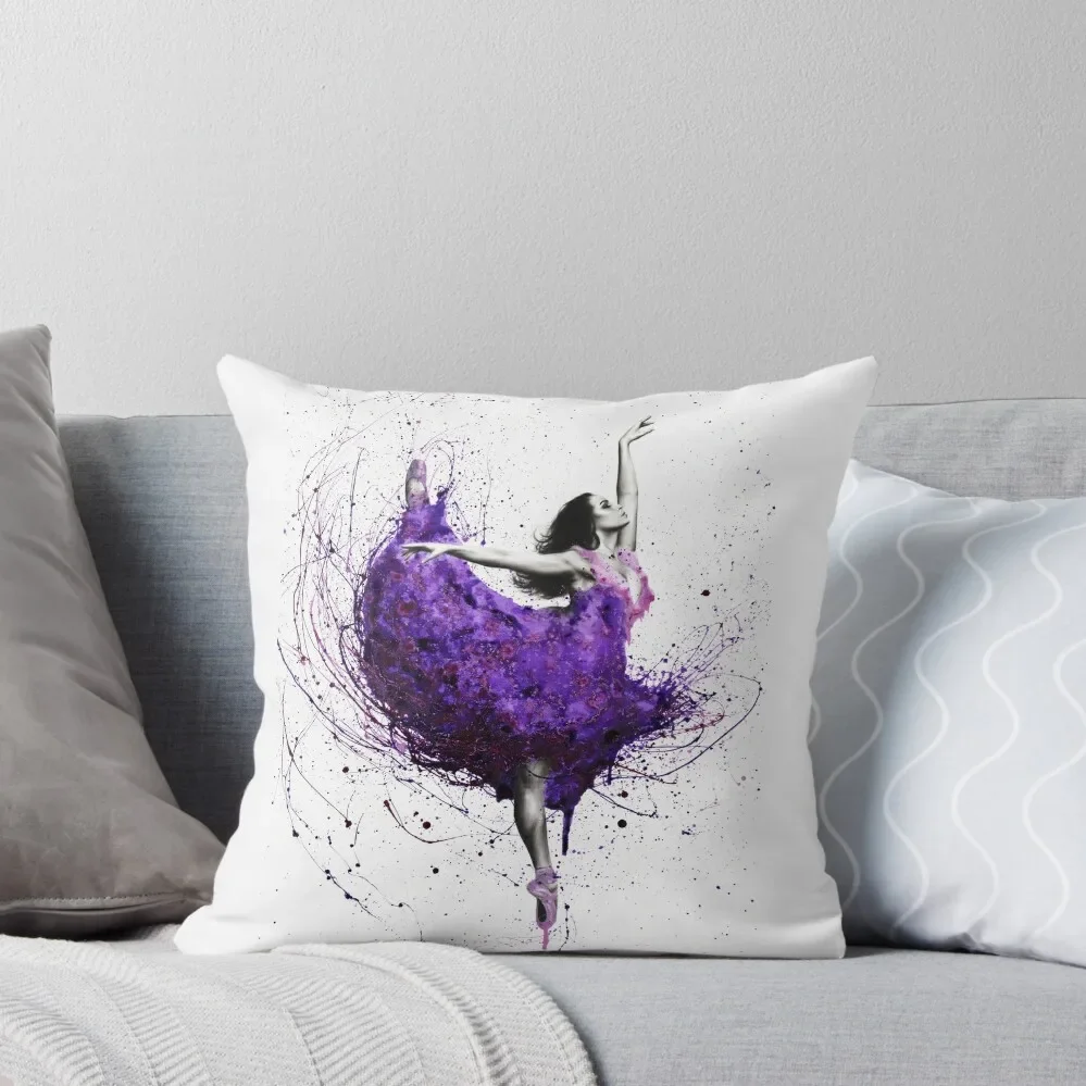 Purple Rain Ballet Throw Pillow christmas ornaments 2025 ornamental pillows for living room pillow