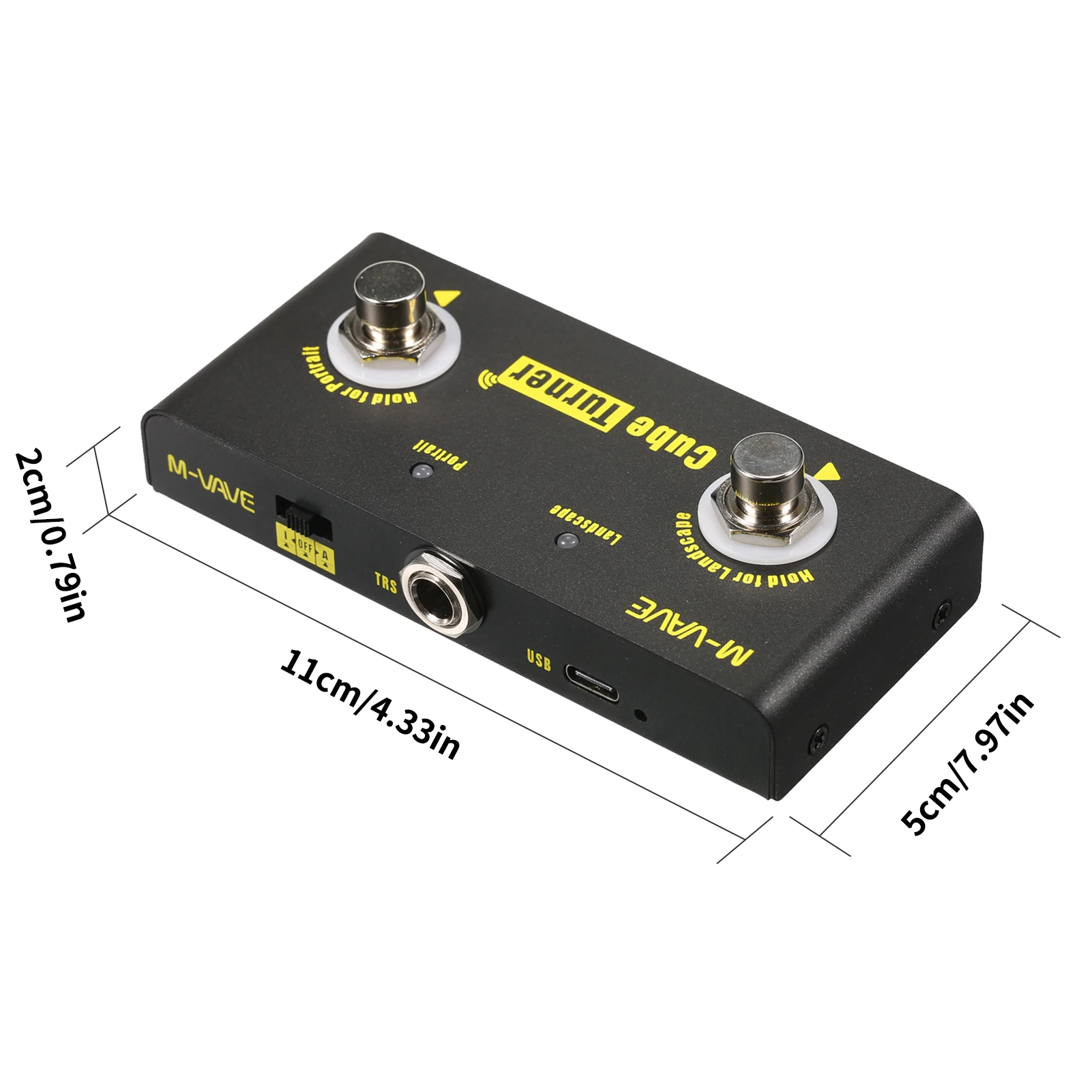 M-VAVE Cube Turner Wireless Page Turner Pedal wiederauf ladbare Musik Sheet Turner unterstützt Looper Verbindung kompatibel mit Android