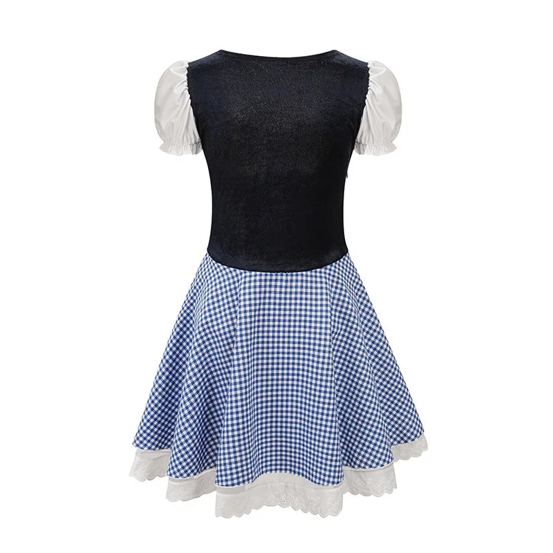 2026 New Carnival Cosplay Costume Funny Oktoberfest Short Sleeved Dress Retro Theme Party Role Playing Outfits for Adult Women - view 2