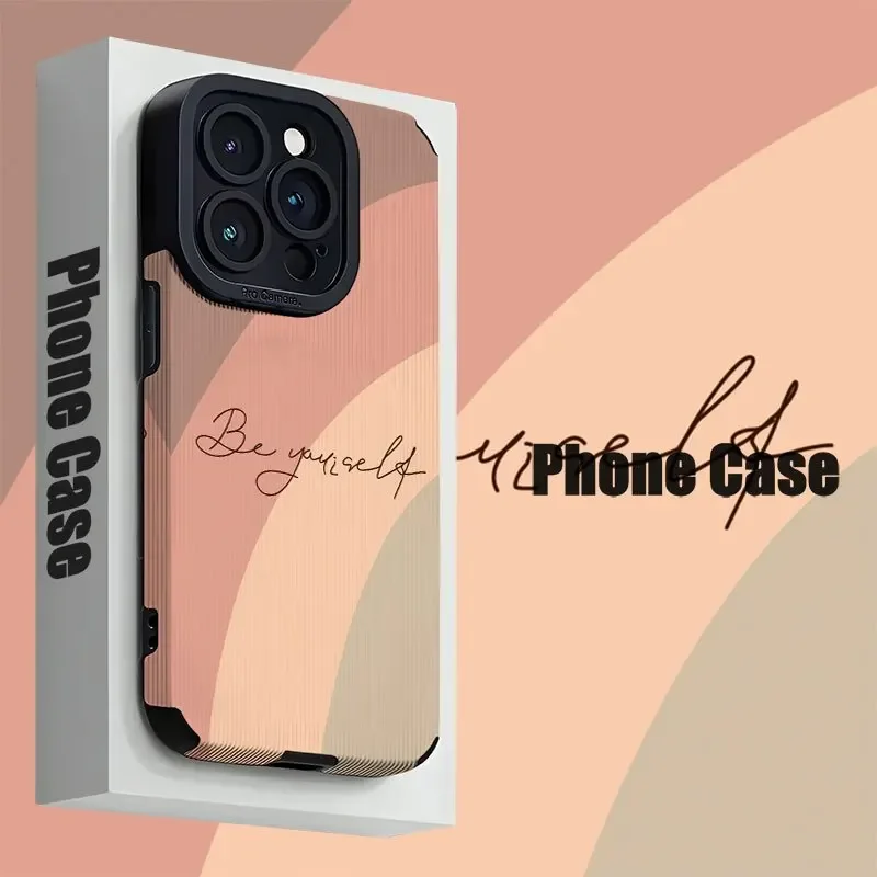 For Samsung S25 Rainbow Stripe Matte Inspirational Quote Protective Design Compatible For Galaxy S25/S24/S23 and A Series Models