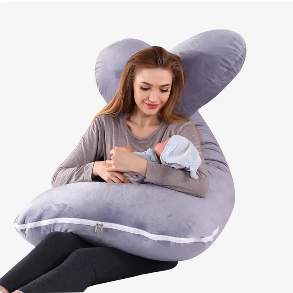 Full Body Maternity Pillow with Removable Washable Cover Sleep Support for Legs, Back, Neck, Shoulder, HIPS, Belly for Pregnent