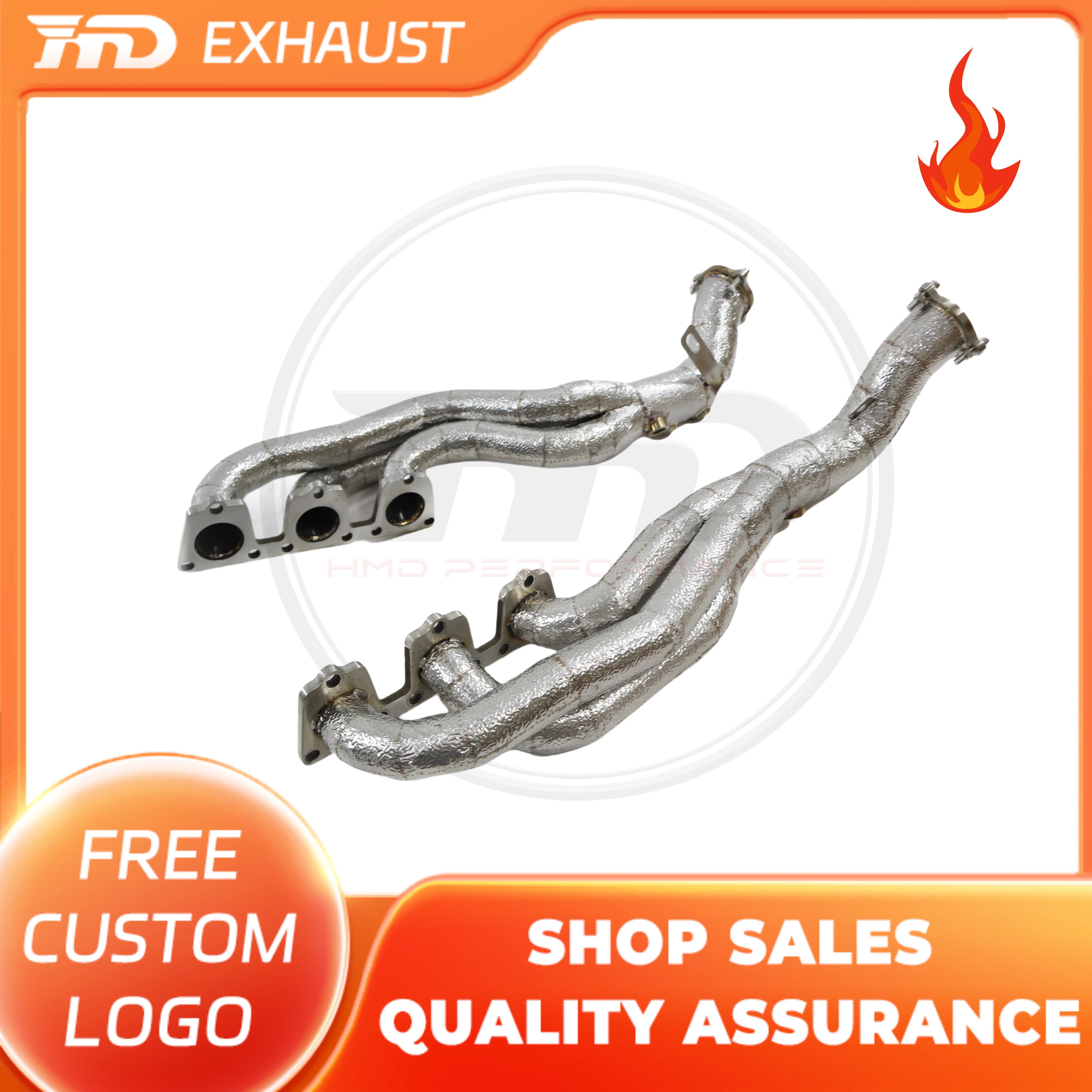 

HMD Hot sale Exhaust System High Flow Performance Headers for Audi Q5 SQ5 B8 3.0T Manifold With Heat Shield