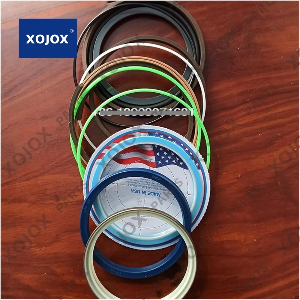 

XOJOX CX210B Комплект уплотнений цилиндра стрелы экскаватора LZ010930 для ремонтного комплекта стрелы корпуса Сальник (цвет: Китай сделано)