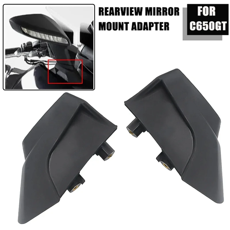 

1 Piece Motorcycle Rearview Mirrors Mount Adapter Replacement Parts Accessories For BMW C650GT 2012 2013 2014 2015 Right