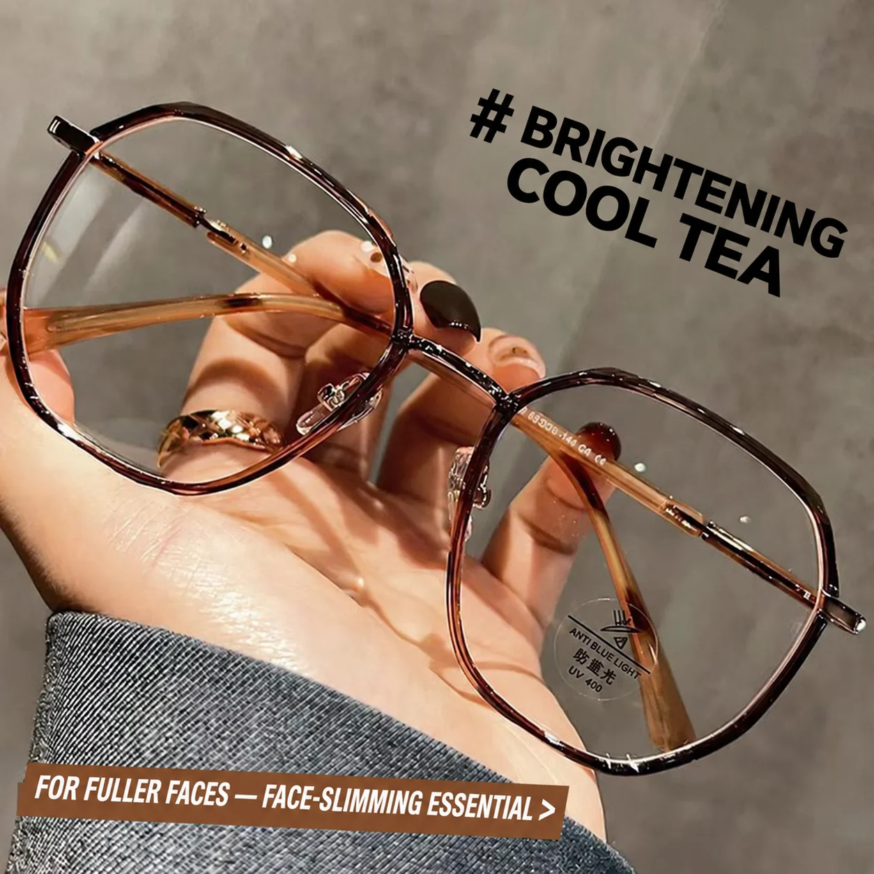 Casual Large Polygonal Women Myopia Glasses Frame TR90 Ultra-light  Anti-blue-light Eyeglass Myopia Optical Eyewear