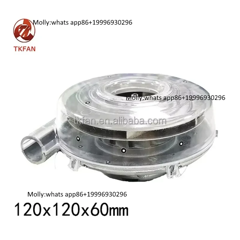 15000rpm 120x60mm Three Phase 37cfm High Pressure 7.5kpa 12V/24V DC Brushless Blower