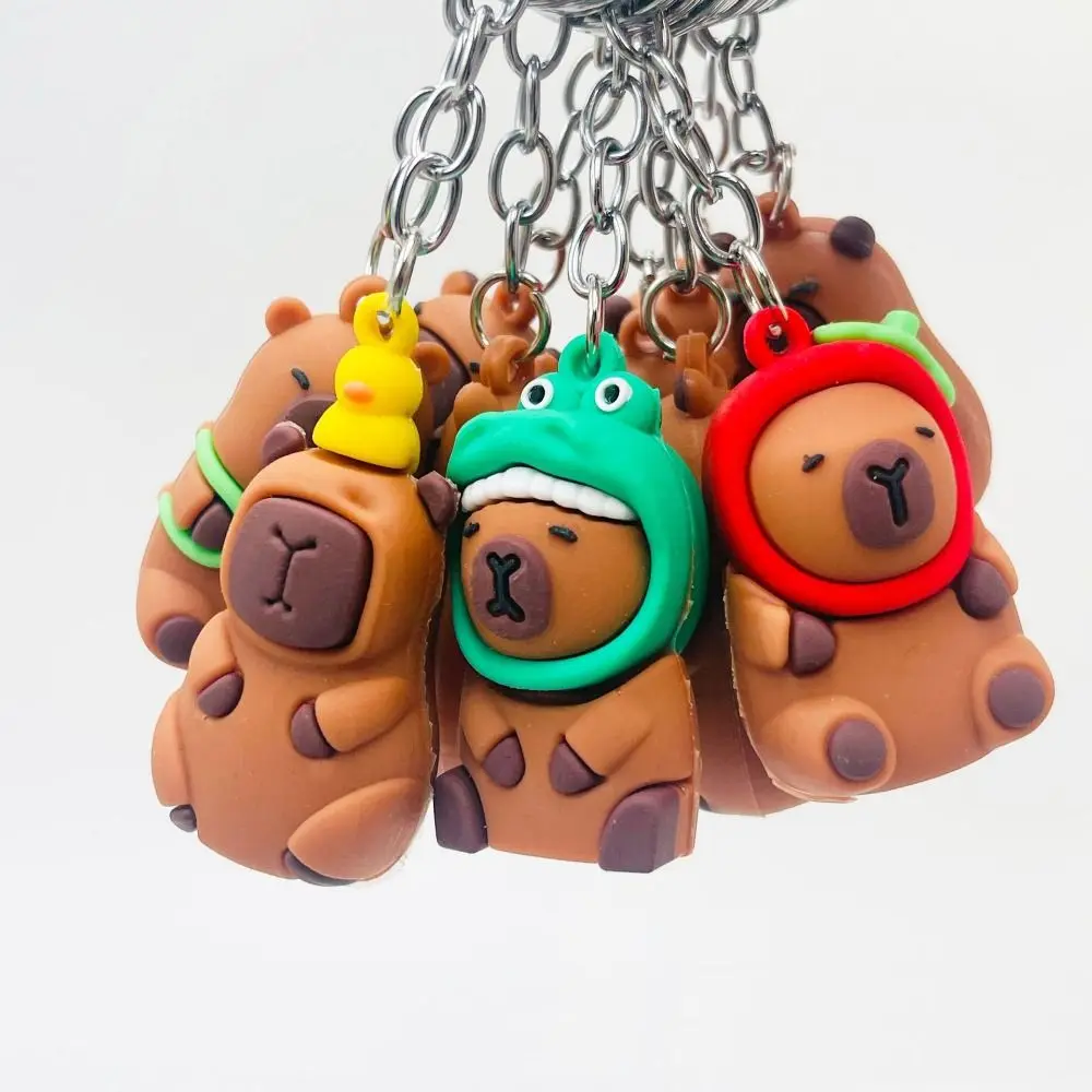 

Capybara Keychain Car Key Ring Decoration New Gifts Cartoon Kawaii Doll Bag Pendant