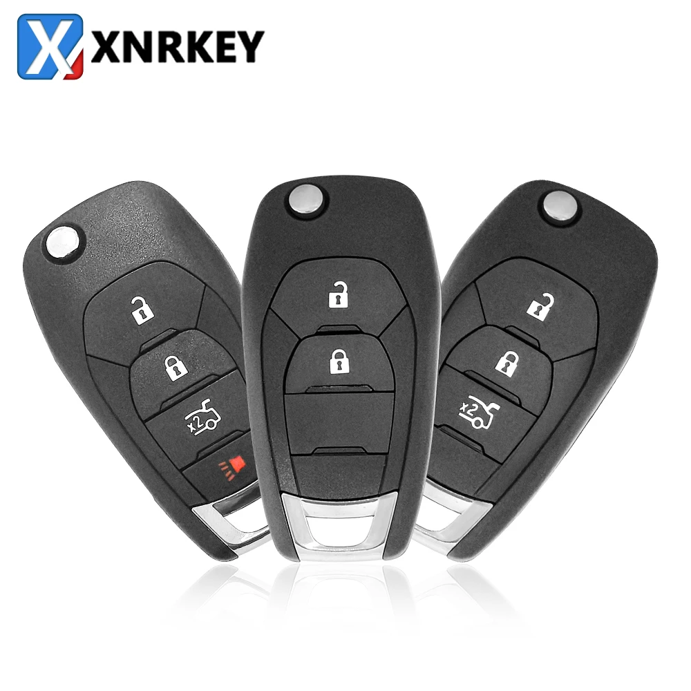 

XNRKEY 2/3/4 Button Car Remote Key Shell Fob for Chevrolet Cruze Aveo Malibu Captiva Niva Lacetti Kalos Flip Key Case Cover