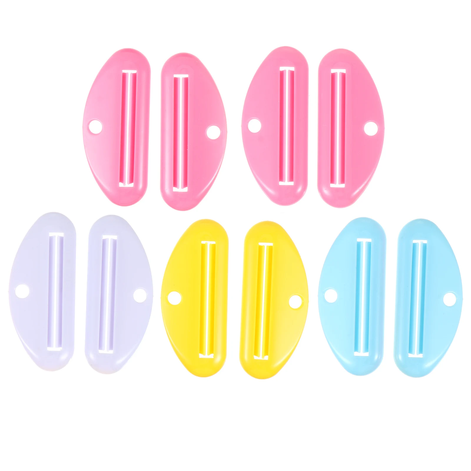 

10pcs Toothpaste Squeezer ABS Plastic Portable Reusable Tube Dispenser Clips For Bathroom Home Use Squeezers Cream Tool