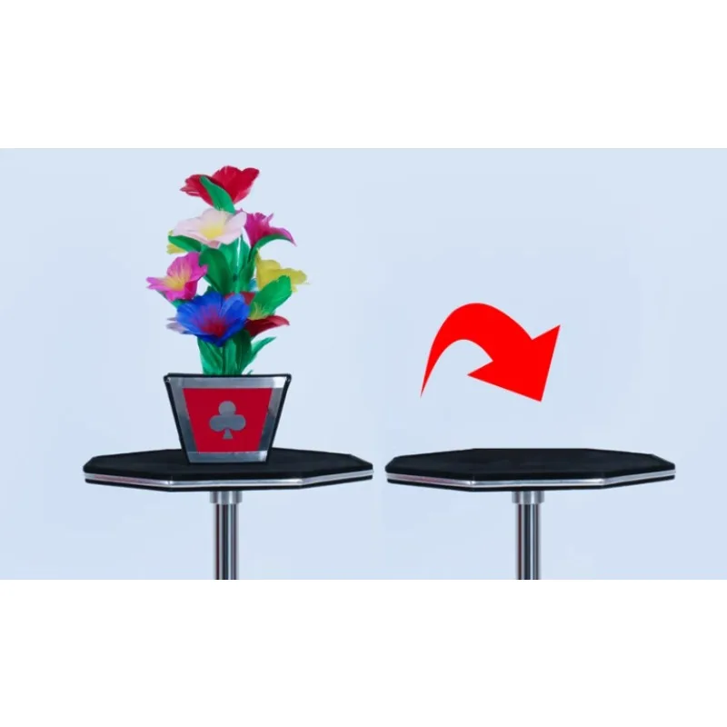 

Vanishing Bouquet Magic Trick - Reappearing Flower Vase Illusion Prop for Stage Magician Comedy Show