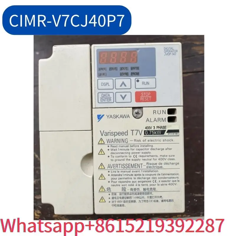 

second-hand Inverter CIMR-V7CJ40P7 0.75kw 380v tested ok