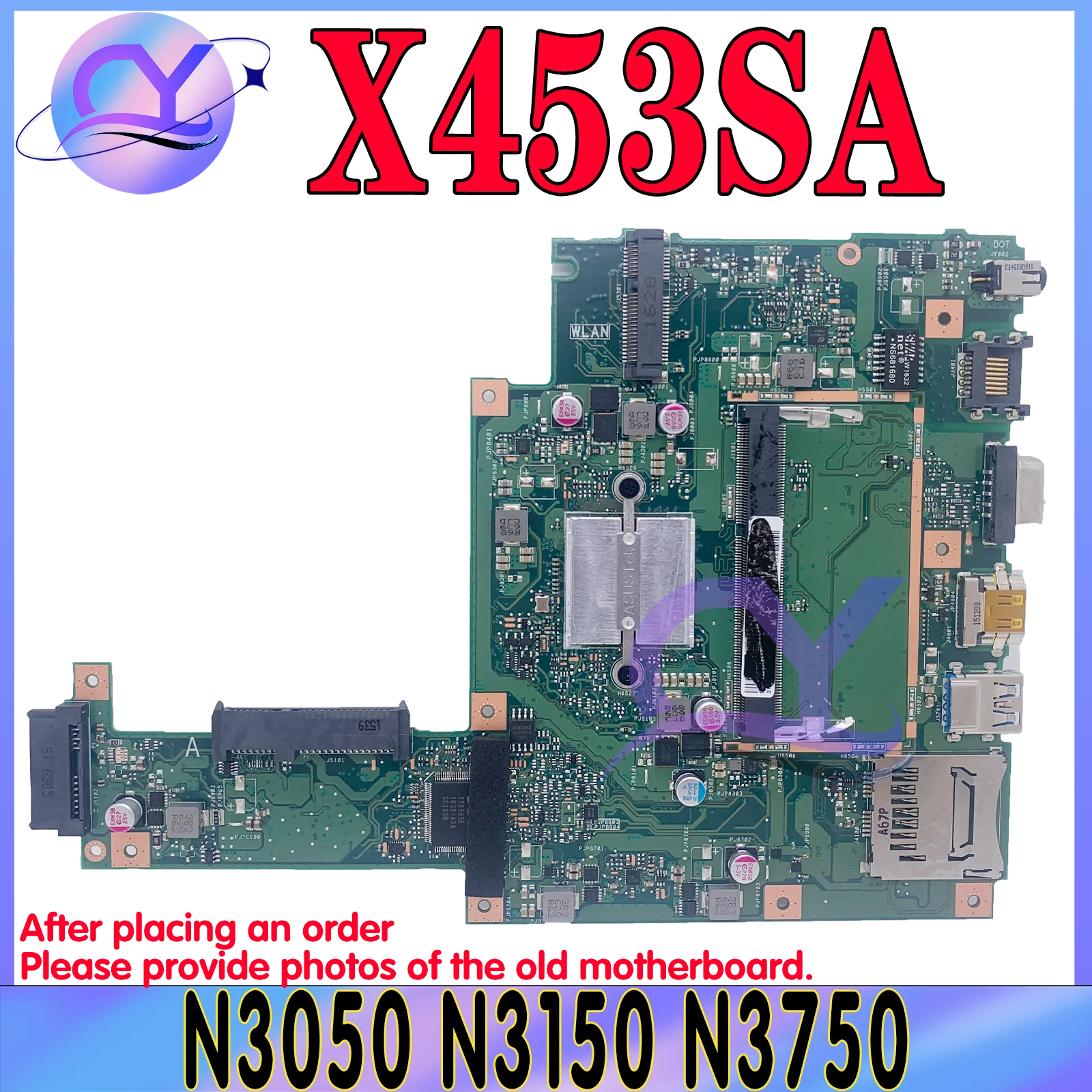 X453SA Mainboard For Asus X453S X453 F453S X403S X403SA X453SA Laptop Motherboard With N3050 N3150 N3700 CPU Fully Tested OK