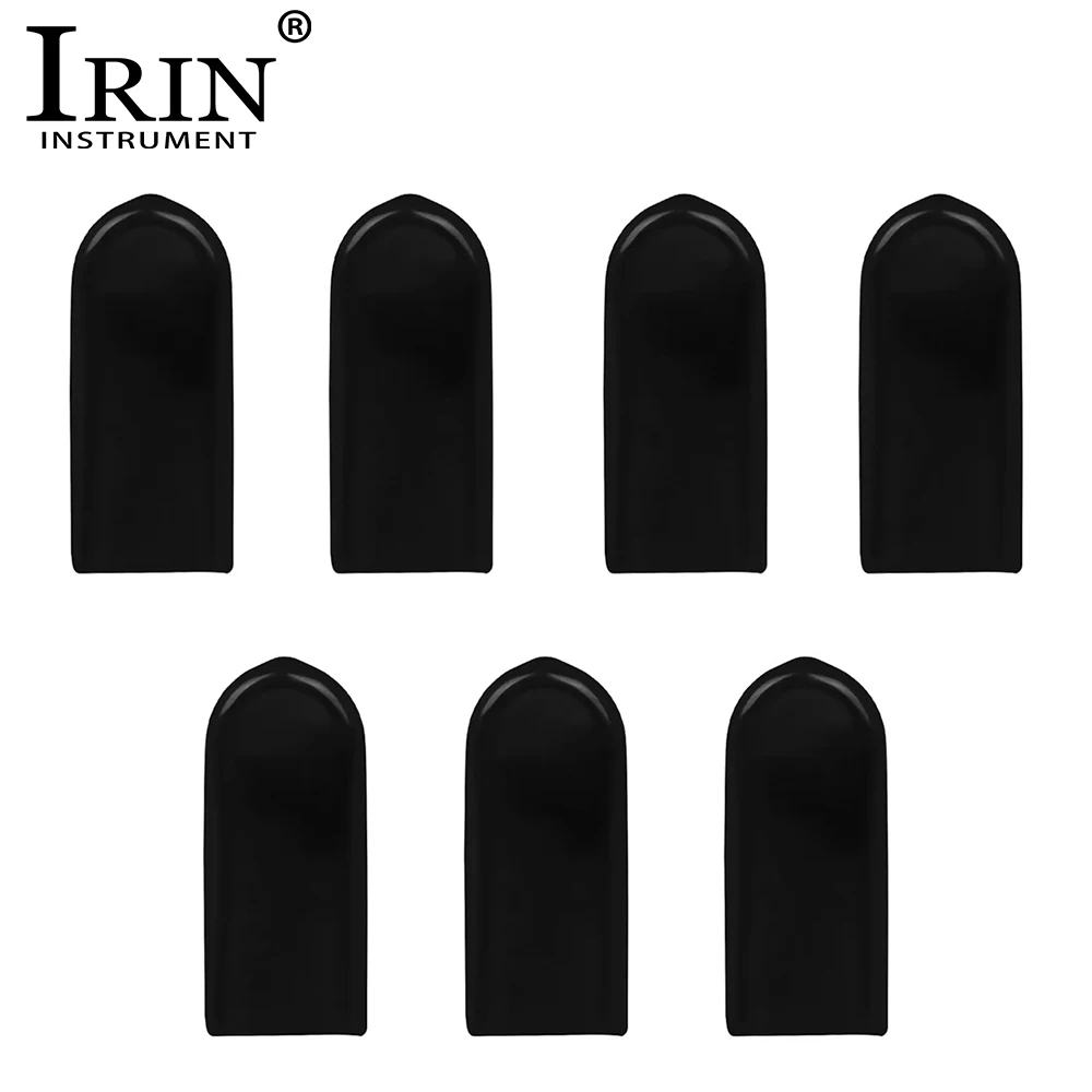 Irin 7pcs Saxophon Finger pad elastische Daumen auflage Sax Silikon Finger halter Holzbläser Musik instrument Teile & Zubehör