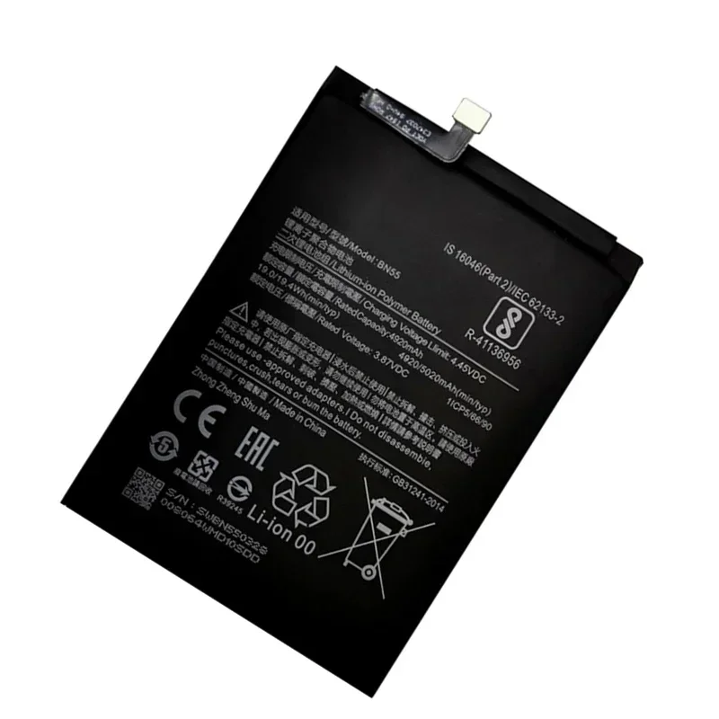 Replacement Battery For Xiaomi Redmi Note 9 Pro 9S, 5020mAh, BN53, BN54, BN55, Battery Tools, 100% Original