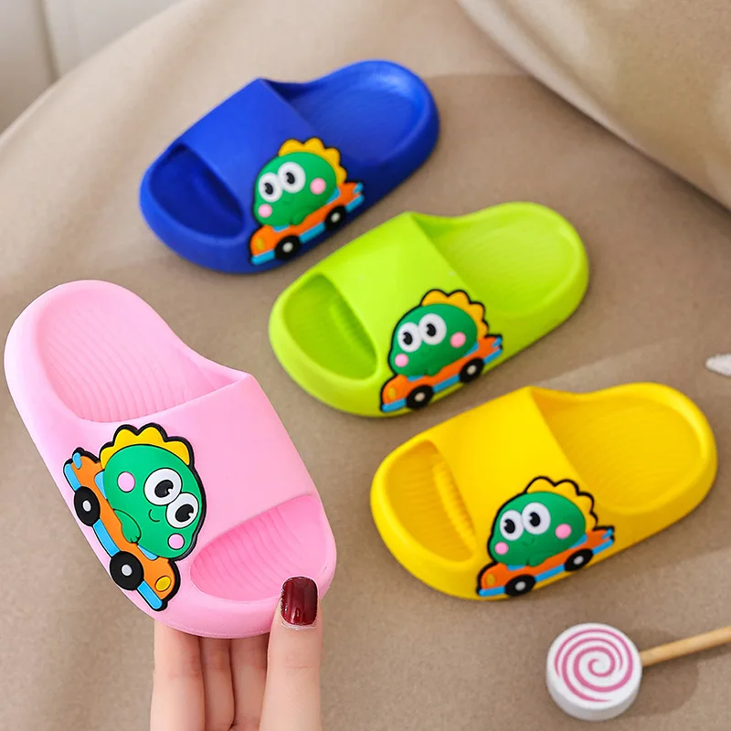 Children\'s Sandals Anti-Odour Children\'s Slippers Stepping Shit Feeling Super Soft Non-Slip Cartoon Bathroom Girls Slippers