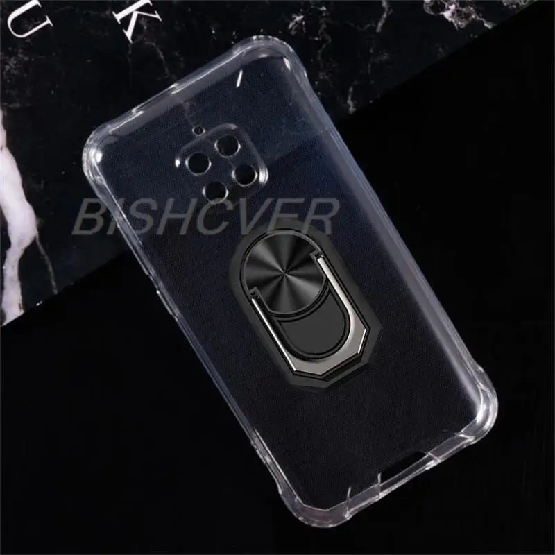 Funda de teléfono magnética para Blackview BV4900 Pro, funda de silicona TPU suave a prueba de golpes para Blackview BV4900, con soporte de anillo