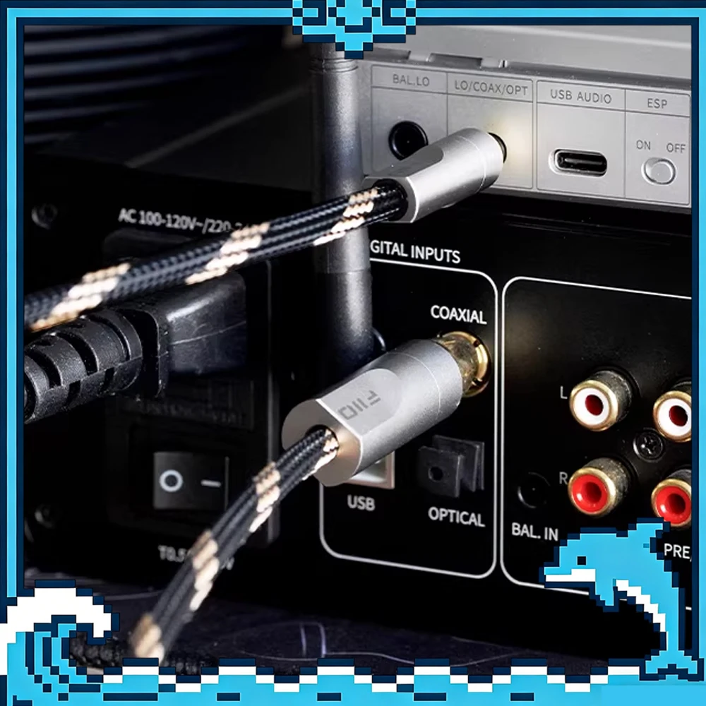 

Кабель FIIO LL-RCA1S 20 см / LL-RCA1 80 см, коаксиальный цифровой аудиокабель 3,5 мм на RCA