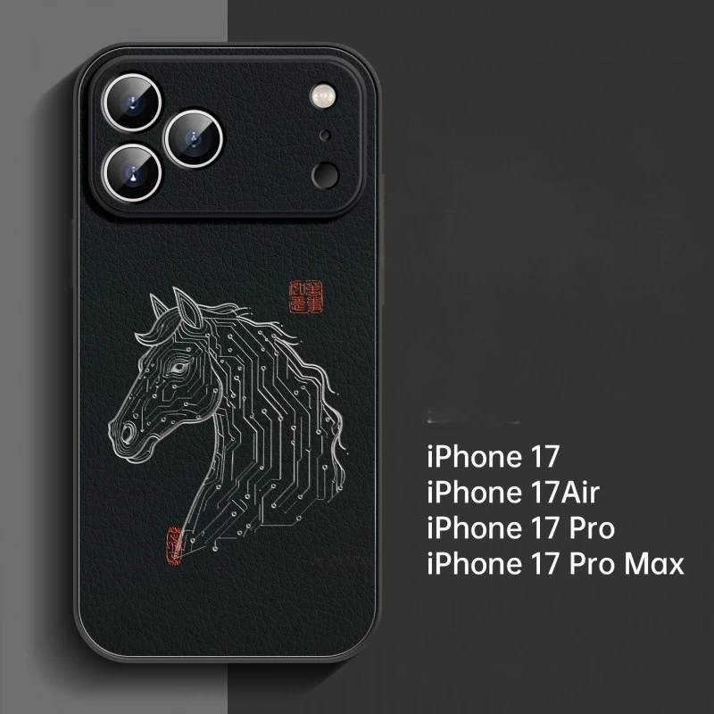 New Chip Junmatu Suitable for iPhone 17air Phone Case 16promax All Inclusive Lens 15pro Ultra-thin 14Plus Anti Drop Phone Cover