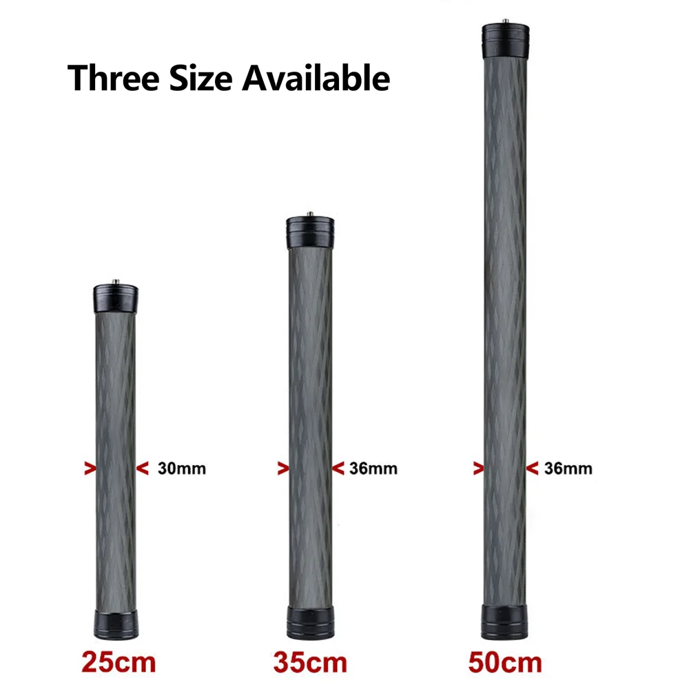 Carbon Fiber Extension Pole 25cm/35cm, 1/4