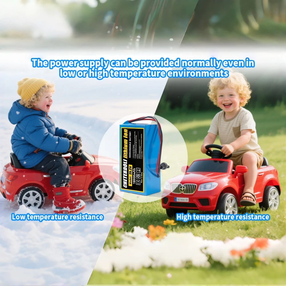 

Lithium Battery Pack 24V 12Ah for 350W Electric Children's Cars,monitoring,LED Rechargeable Battery Built-in BMS with Charger
