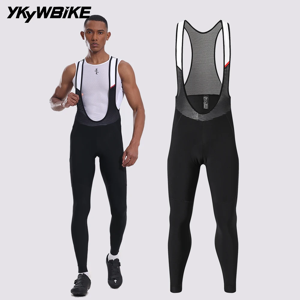 

Мужские зимние велосипедные брюки YKYW на флисовой подкладке, осенние ветрозащитные термоштаны для велоспорта, светоотражающие дышащие брюки 5-15 ℃