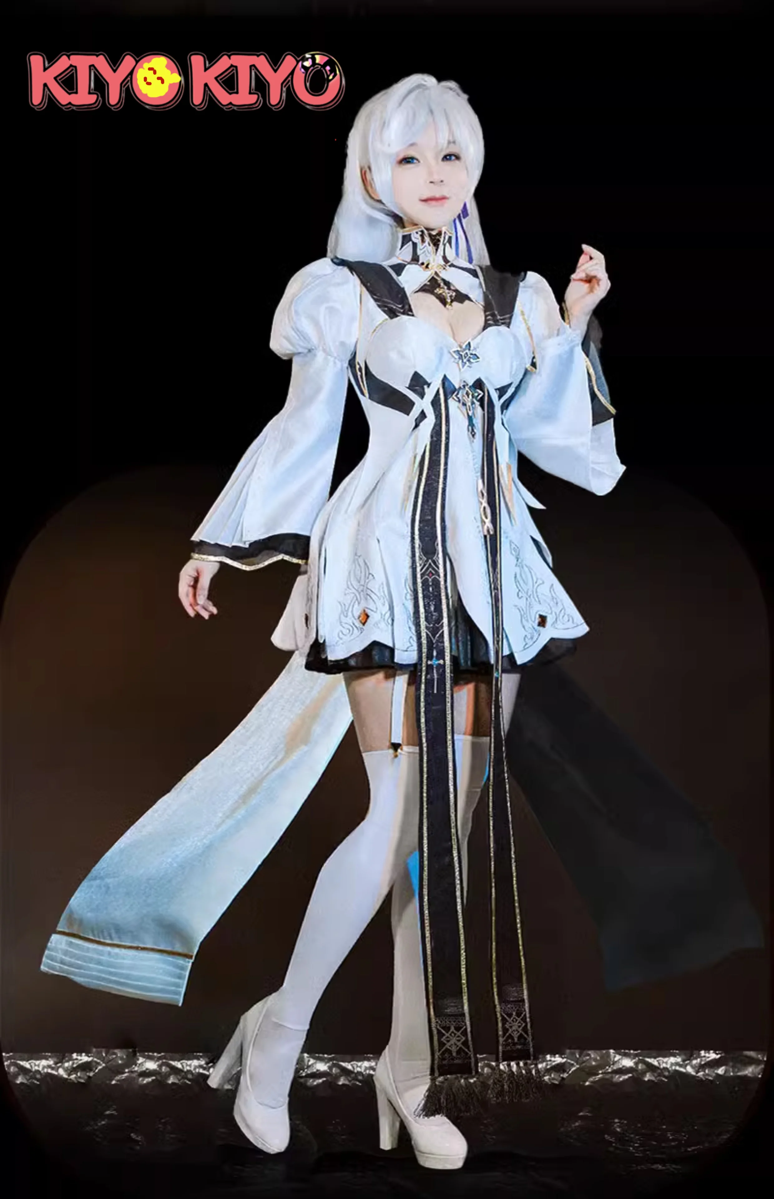 KIYO-KIYO Honkai Impact 3 Kallen Cosplay Costume Game Kallen Kaslana Virgin Dress Female Halloween Costume