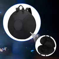 Bolsa de tambor Handpan, durabilidad de accesorios para instrumentos de tela Oxford, cremallera suave, protección impermeable, estuche de almacenamiento de tambor Handpan