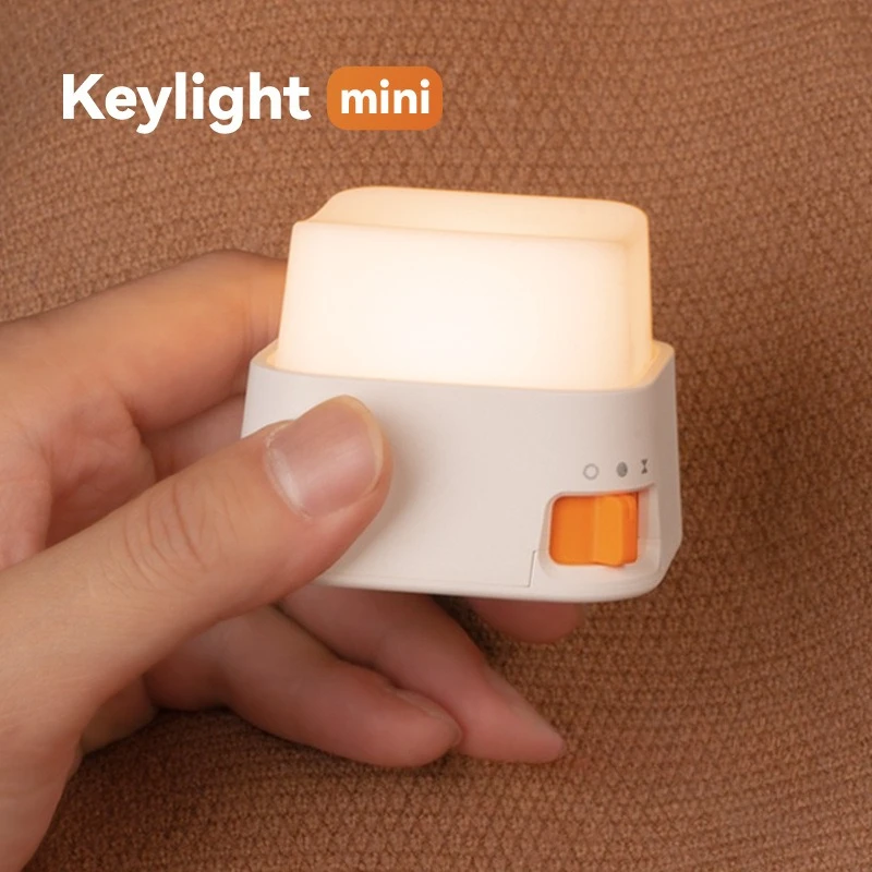 

Mini Keyboard Key Light Portable Magnetic Attraction Night Lamp Bedroom Bedside Charging Dimming LED Accompany Sleeping Light
