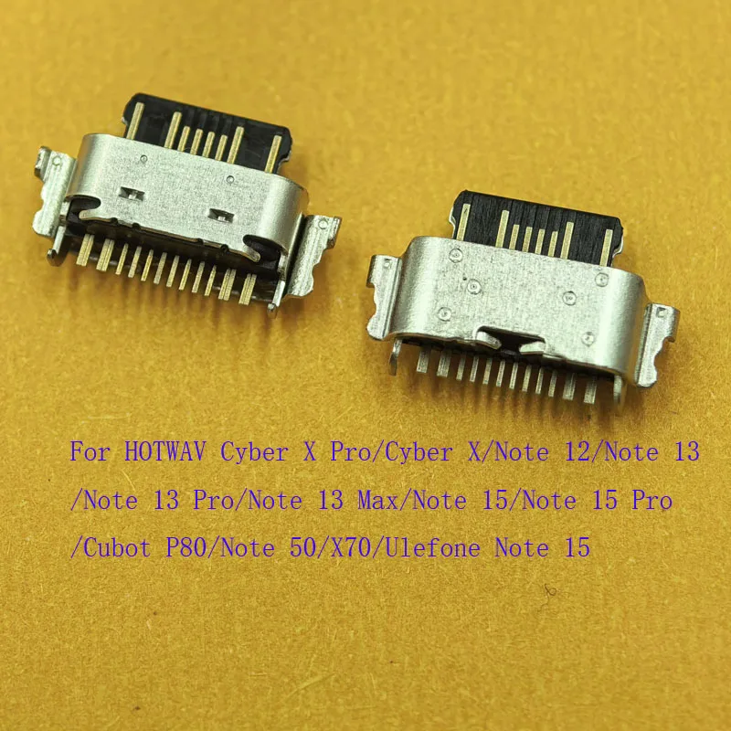 2-50 шт. USB-разъемы для зарядки и док-станции Type-C для Cubot P80 X70 HOTWAV Cyber X Note 12 13 Pro Max 15 50 Ulefone Note15