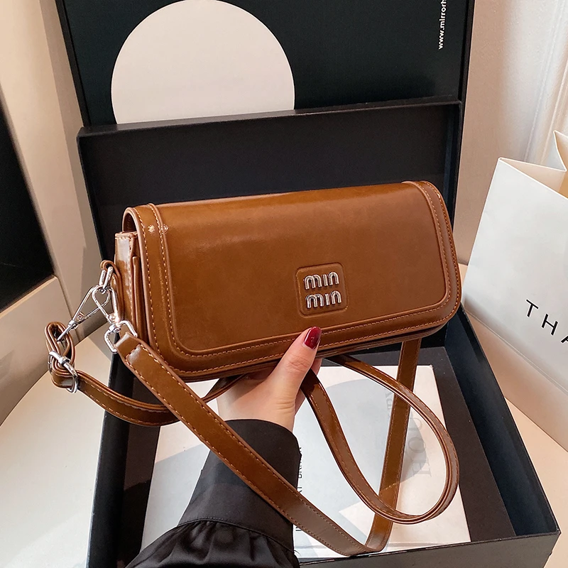 

High-Quality Leather Shoulder Bag for Women by Luxury Brand - Crossbody Messenger Handbags Famous Designer Elegant