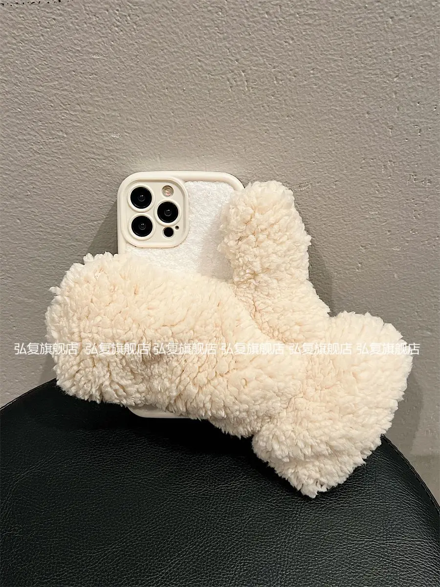 IPhone 15 Promax Plush Gloves 14 Iphone 13 Phone Case 12 Winter Antifreeze 11 Warm XS Women's XR Case image 5