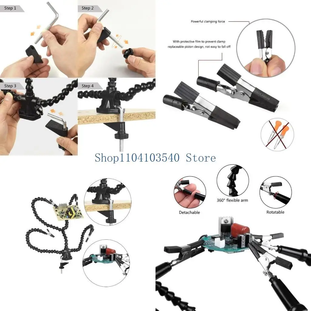 

02DC помощи в руках инструмент для пайки платы за ремонт ювелирных изделий для электроники ремонт украшений