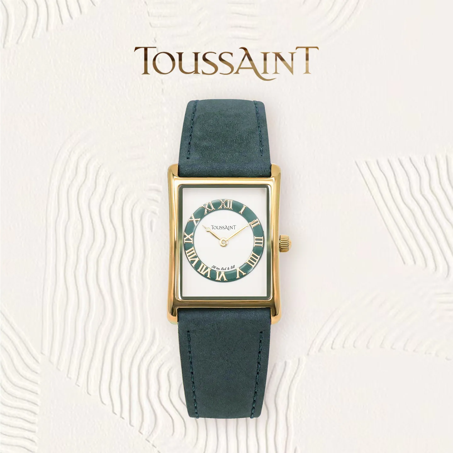New   Toussaint Small Waist Series Retro White Ladies Watch, Simple and Versatile Brown Strap view 5