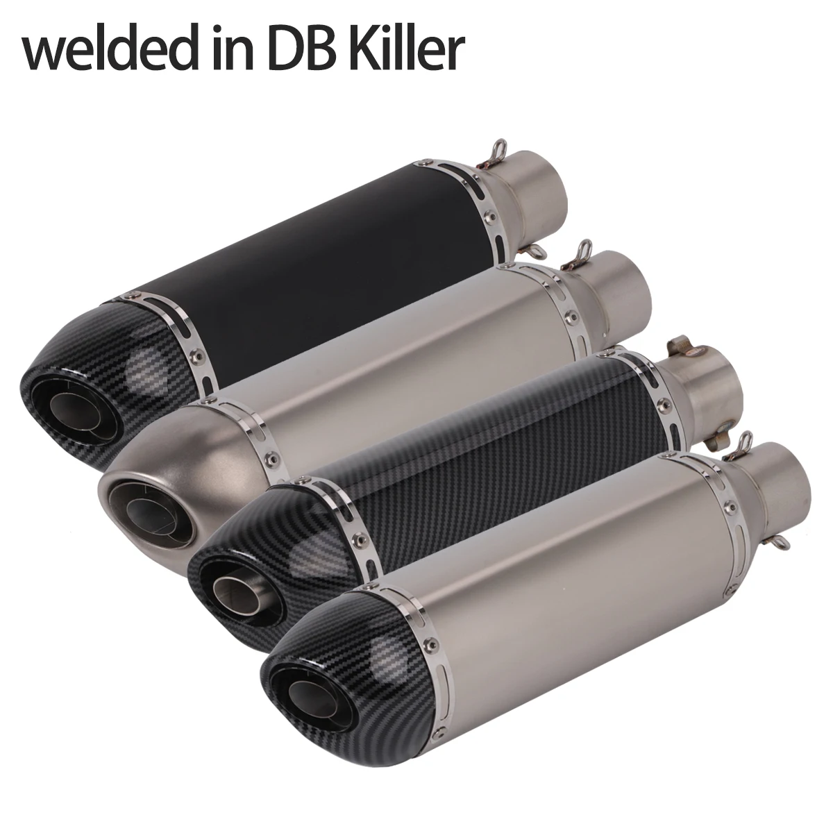 

Универсальный мотоциклетный глушитель 51 мм для Z900 Z1000 CBR1000, 368 г, модифицированный, с DB-киллером, для установки поверх штатного выхлопа