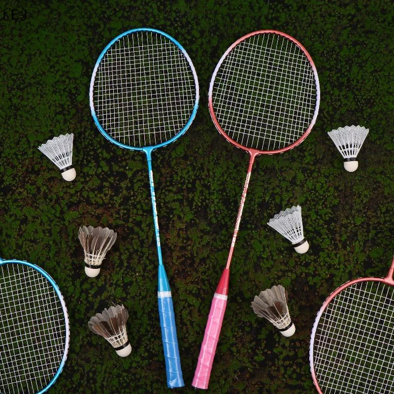 

〔E〕1Set Beginners Badminton Professional Training Durable Leisure Sports Racquet Durable Badminton Racket Set〔Winter5〕