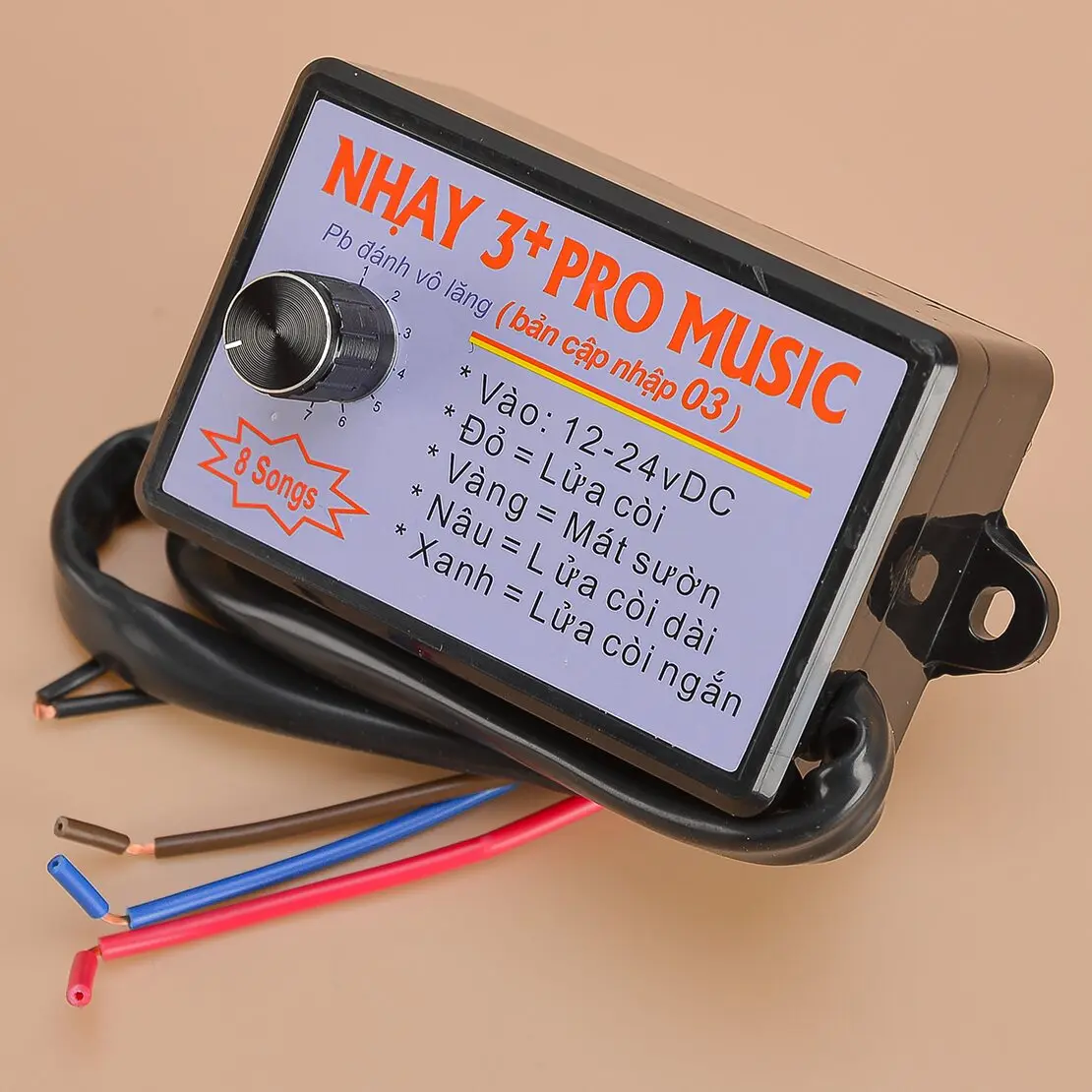 Nuevo controlador de relé de bocina rápida Nhay 3 + Pro Music 12-24V 8 tonos apto para motocicleta coche barco marino