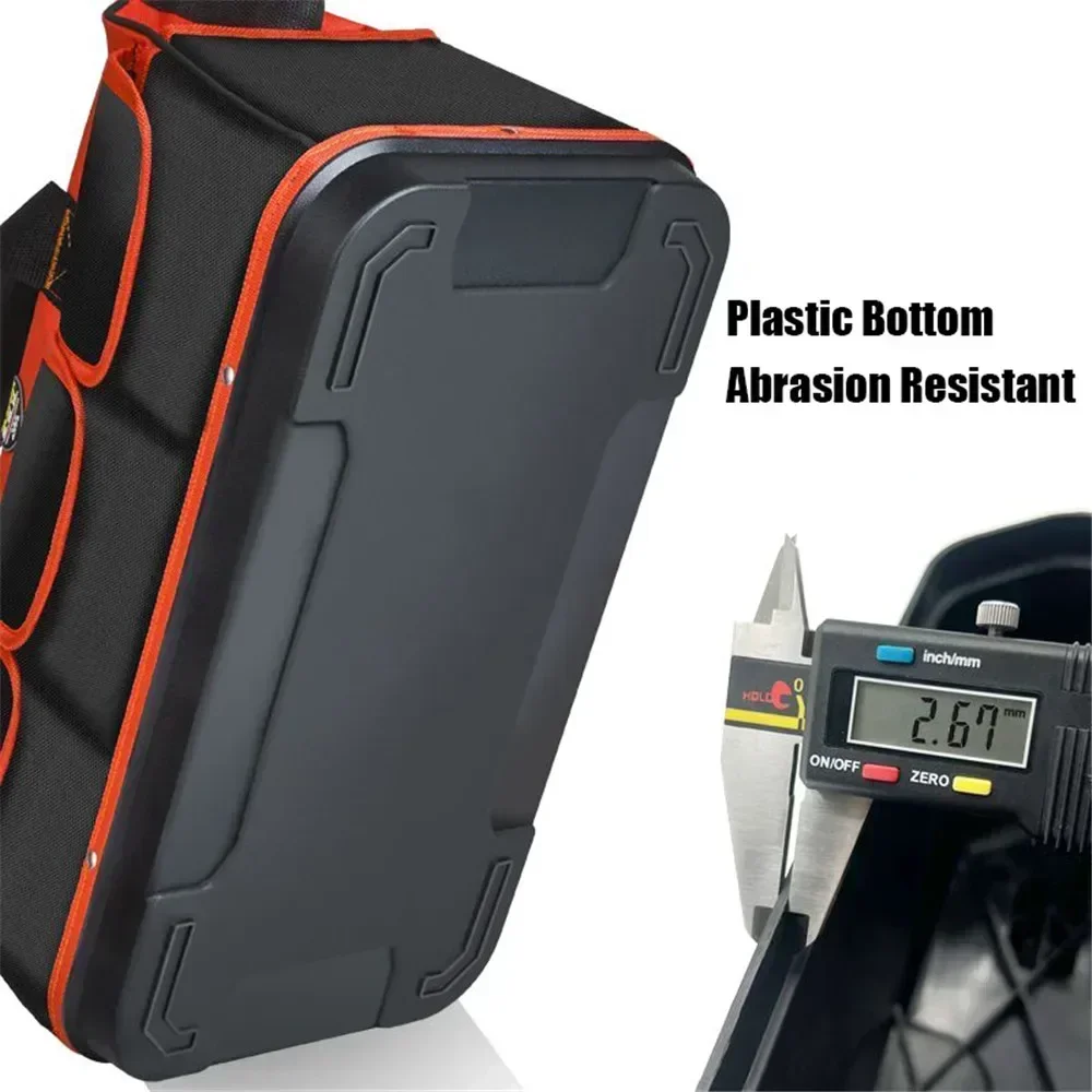 1680D Oxford Cloth Tool Organizer Electrician Multi-Function Canvas Tool Bag Waterproof Multi-Pocket Tool Storage Work Bag