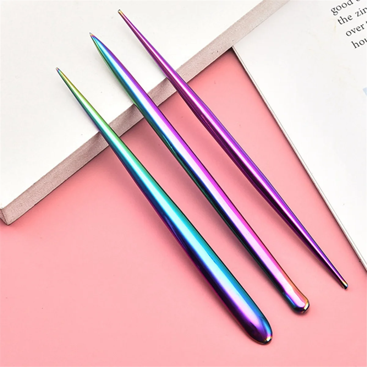 الفولاذ المقاوم للصدأ الملونة لينة الفخار الطين النحت أداة الطين النقش أداة DIY بها بنفسك بوليمر كلاي النمذجة أدوات نحت HOT