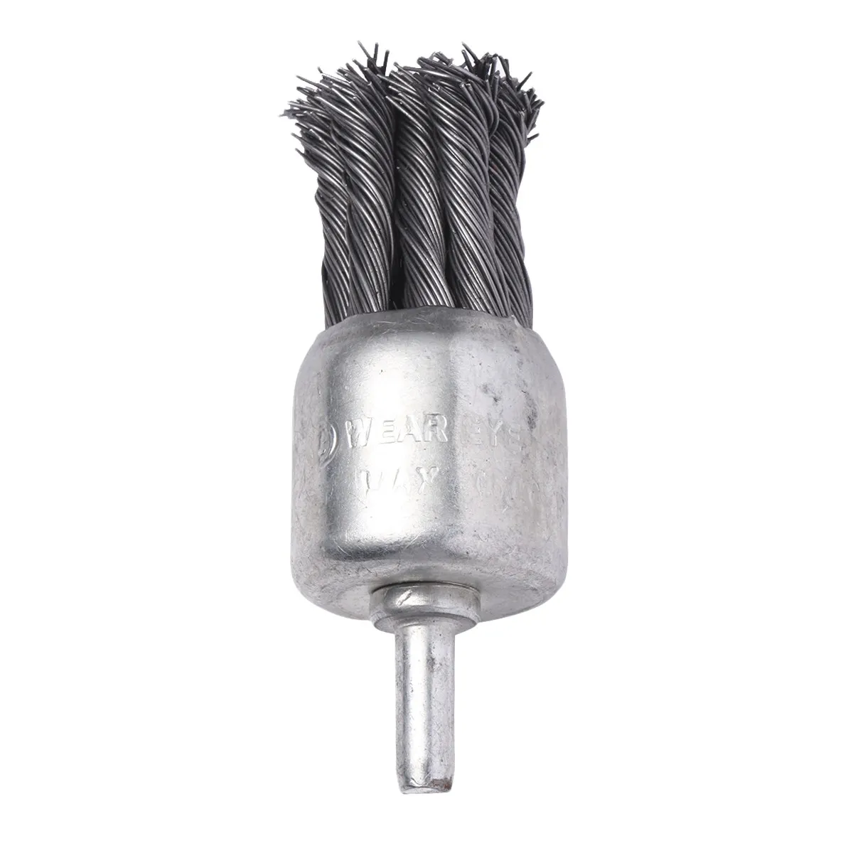 Steel Wire Brush Knot Type Pen Shape Crimped End For Power Drill Deburring Polishing Metal Stone Surface Silver - view 6