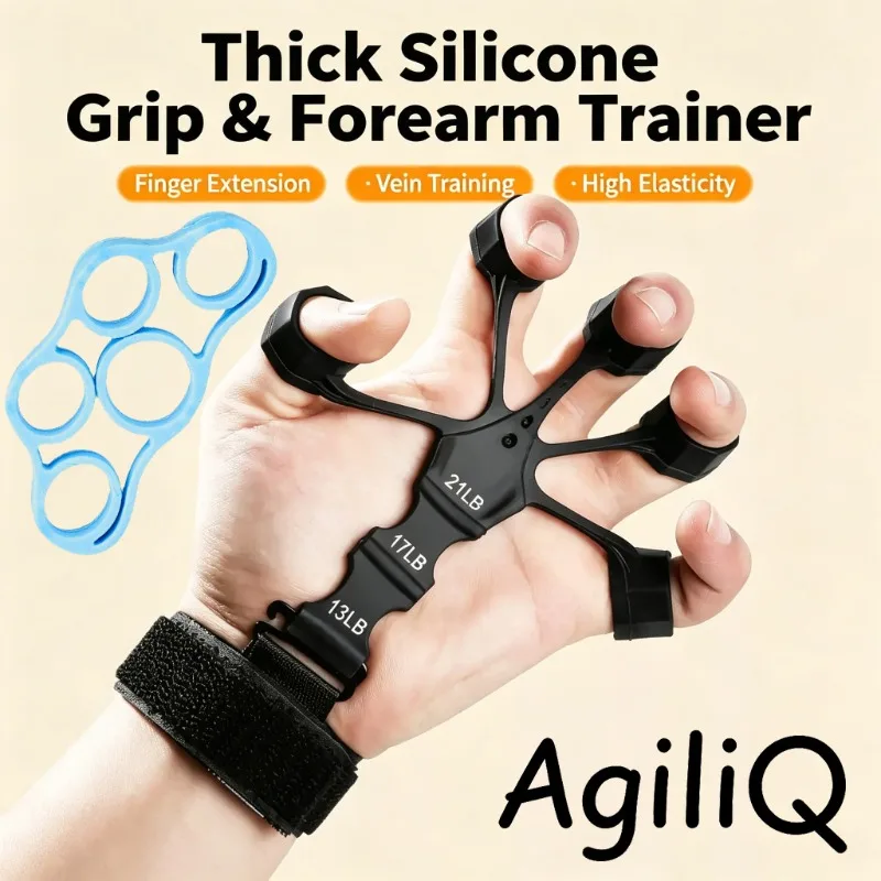AgiliQ Handgrip Strengthener Rock Climbing Training Hand Exercise Tool Home Gym Sport Equipment Fitnes Machine Men Women Workout