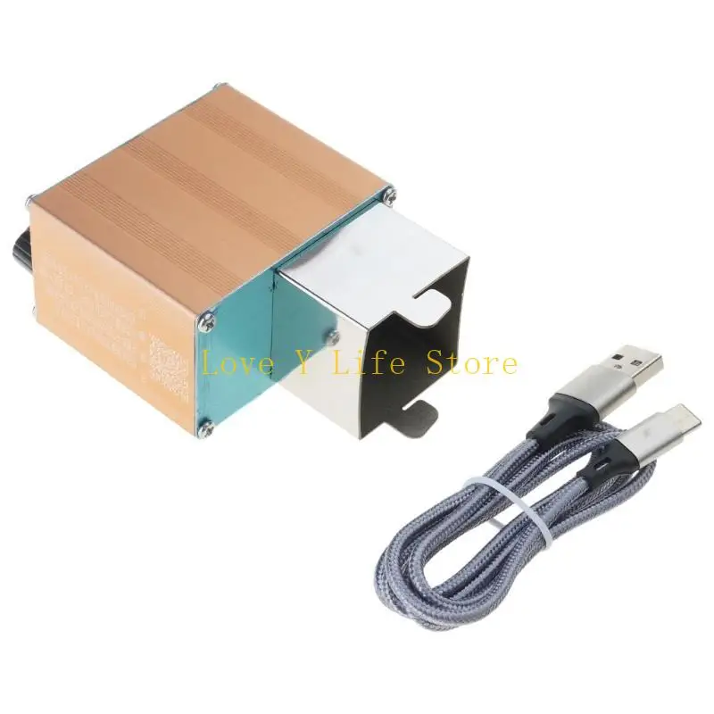 L74C BBQ Air Mover Mover Clower Fan 5V USB, ventola a velocità variabile da 10000 giri / min per campeggio a carbone rapido a
