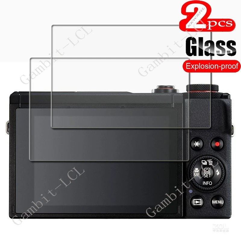 2PCS 9H gehärtetes Glas für Canon PowerShot G7X Mark III 3/G7 X Mark3 MK3 G7XIII G7X3 Kamera LCD-Bildschirm Kamera-Displayschutzfolie – Detail 1