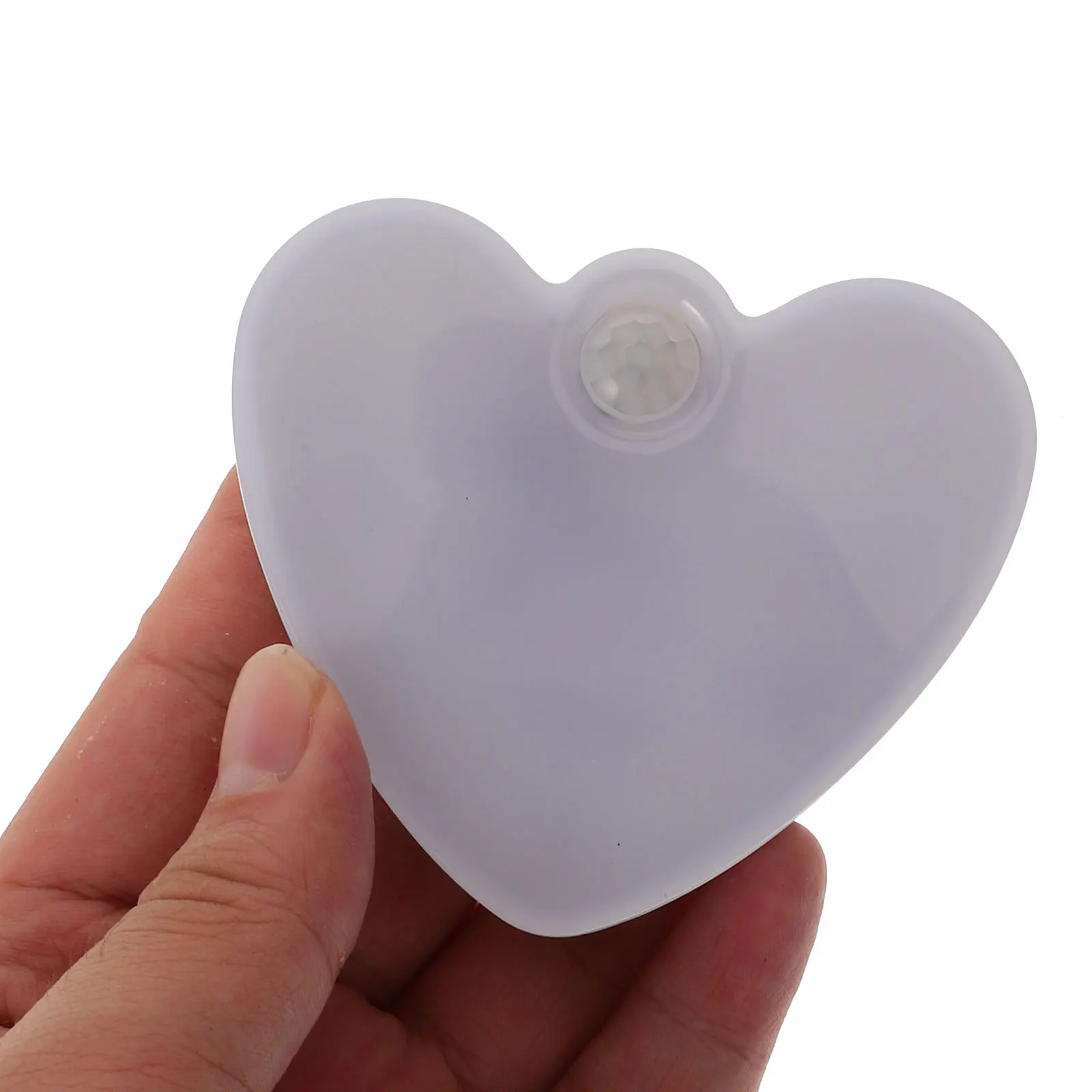 1Pcs Heart Shape Body Induction Night Light USB Rechargeable LED Cabinet Lamp for Hallway Bedroom Corridor Sensor Light