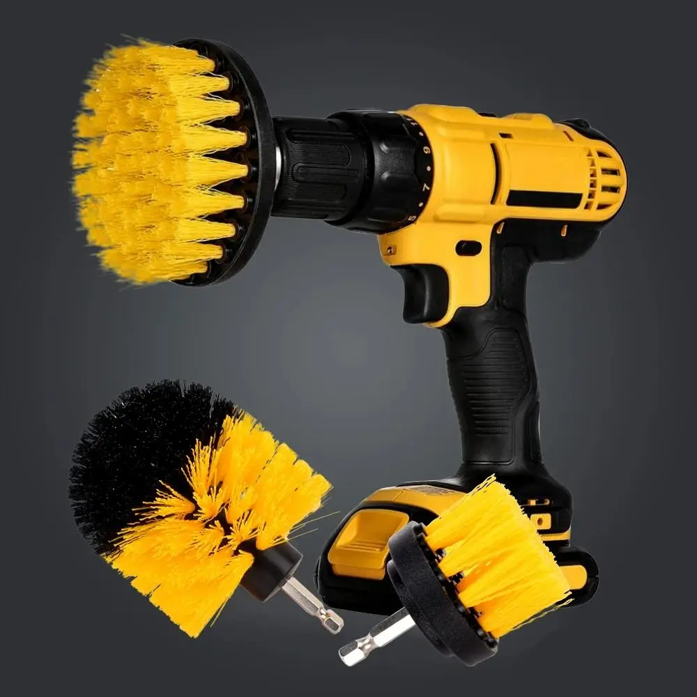 Rust Remover Drill Brush Deep Cleaning PP Car Brushes Multi-function Durable Detailing Brush Set Car Wash Brush