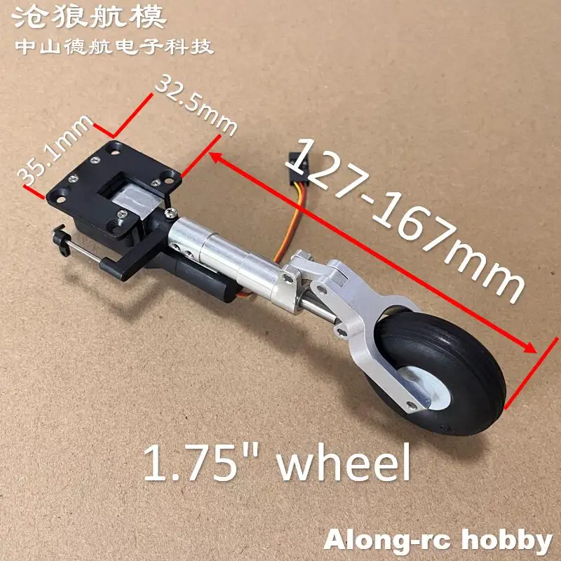 Mini train d'atterrissage et d'atterrissage RC, hauteur 95mm-135mm, Main/nez rétractable, amortisseur à genoux, pour les modèles RC de 2 à 3kg