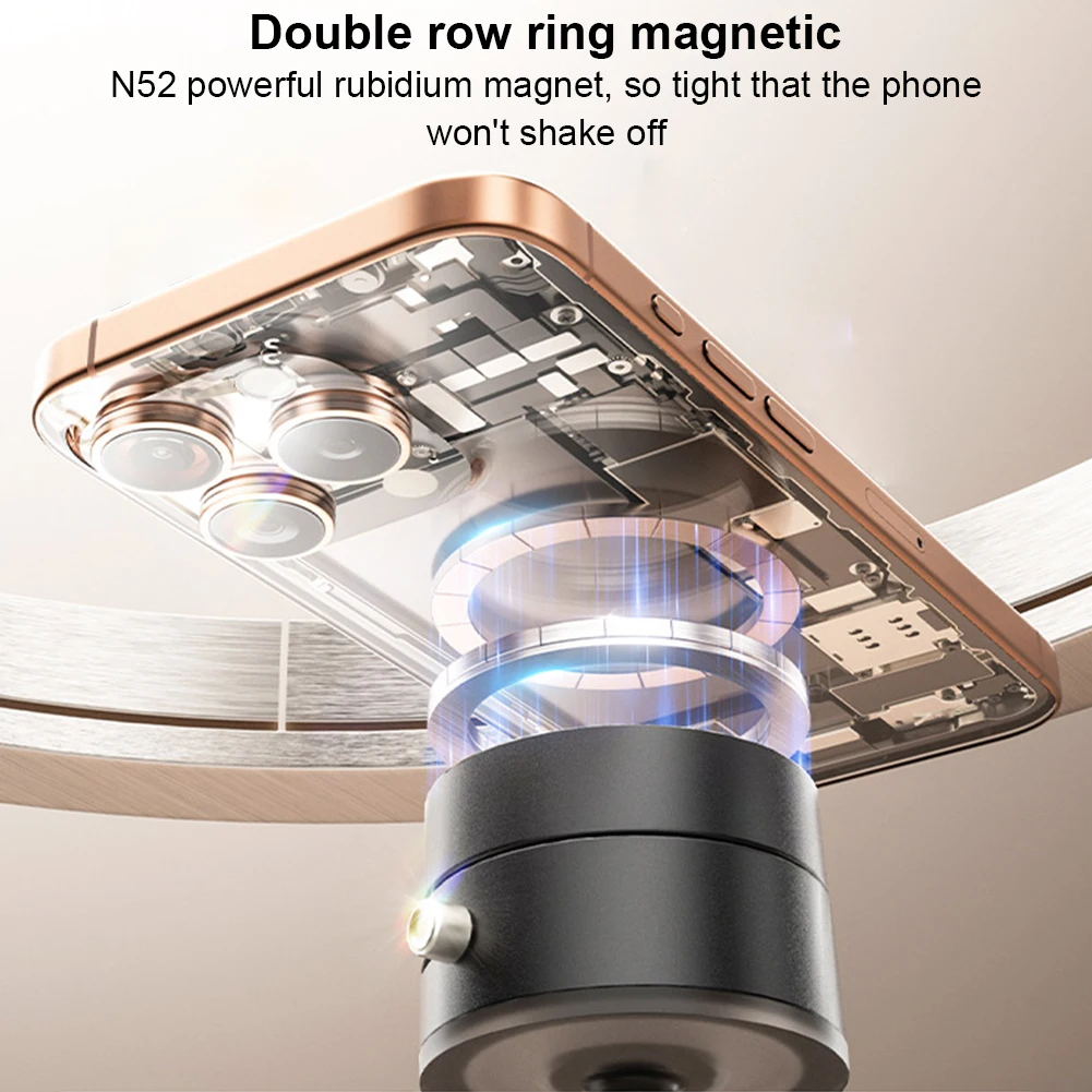 Supporto magnetico per telefono per auto sottovuoto elettrico Supporto universale per telefono con aspirazione per vuoto d'aria per iPhone 16/15/14/13/12 Plus Pro Max Mini