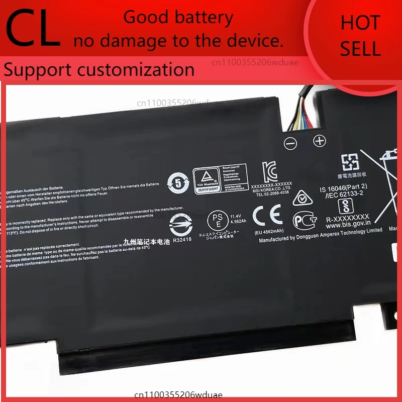 Für MSI Pulse GL76 9S7 11UDK GL66GF66 BTY-M492 Laptop-Akku