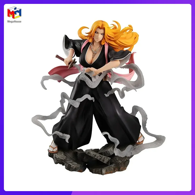 

In Stock Megahouse G.E.M.Series BLEACH Matsumoto Rangiku New Original Anime Figure Model Toy Boys Action Figures Collection Doll